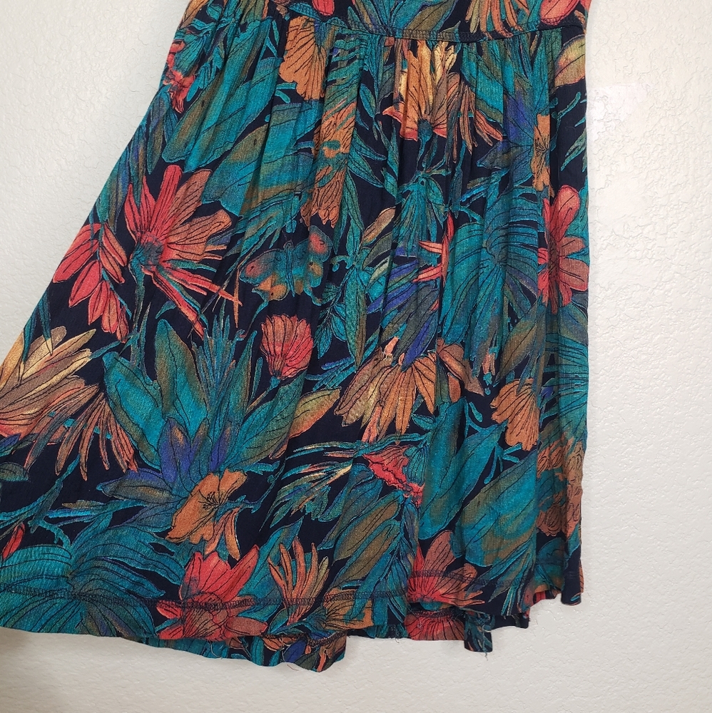 Vintage Carole Little Floral Mini Dress Size 4P - Picture 11 of 11